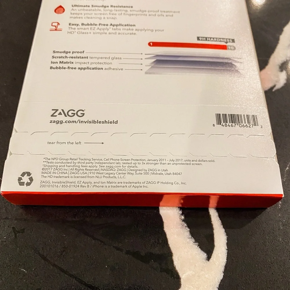 InvisibleShield Glass+ Screen Protector – HD Tempered Glass for iPhone X